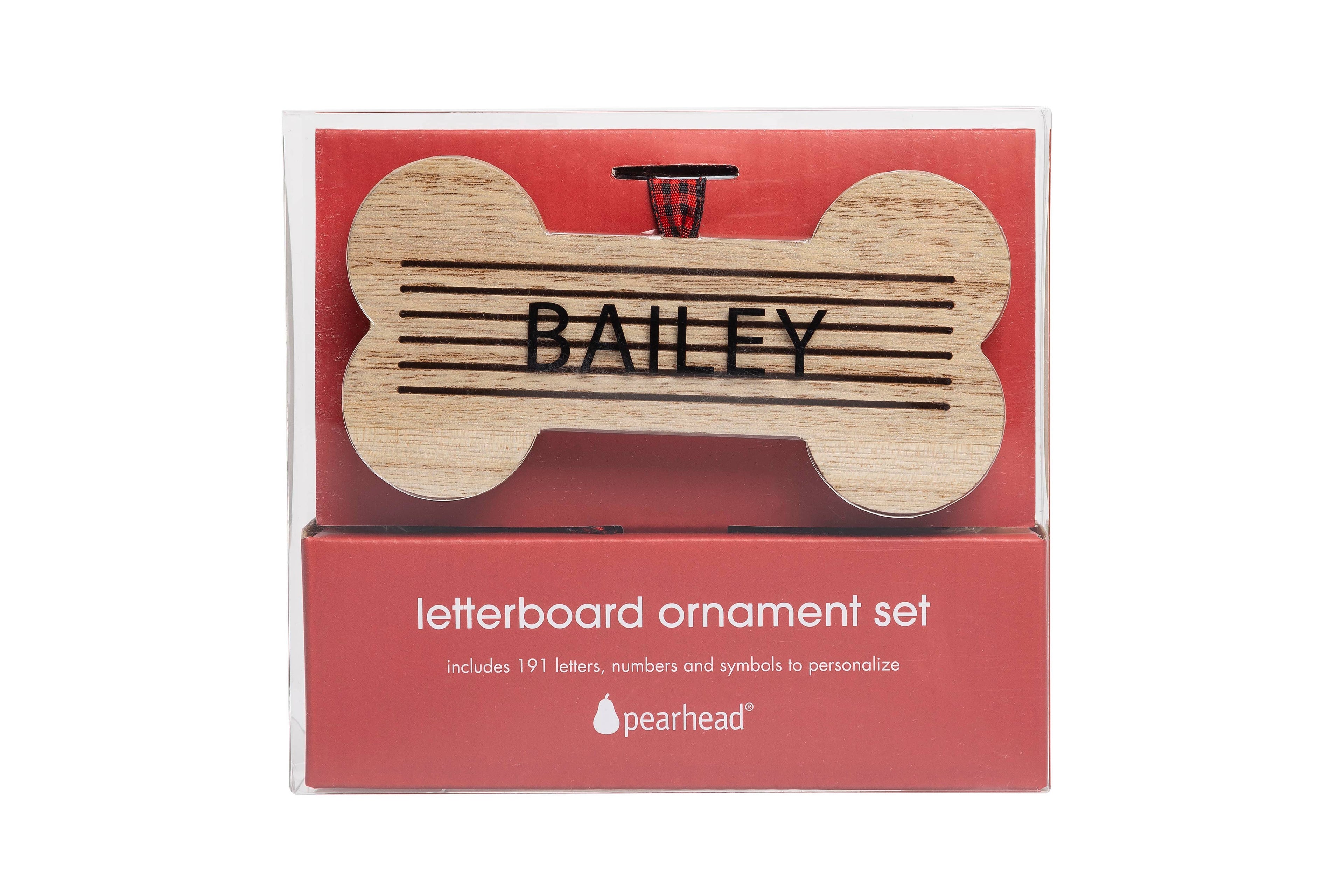 Christmas Wooden Bone Letterboard Pet Ornament