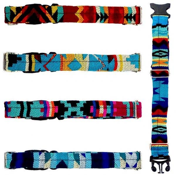 Tribal Pattern Ecuadorian Large Pet Dog Thin Collar