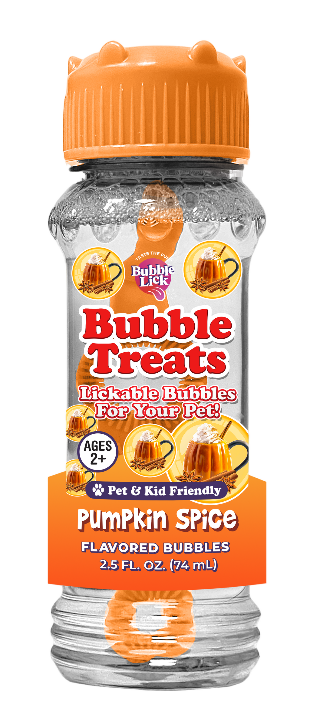 BubbleLick™ Pumpkin Spice Bubbles