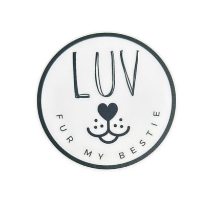 Matte / Vinyl Sticker "Luv Fur My Bestie" Logo