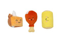 Thanksgiving Dinner Fall Dog Toys, Set of 3