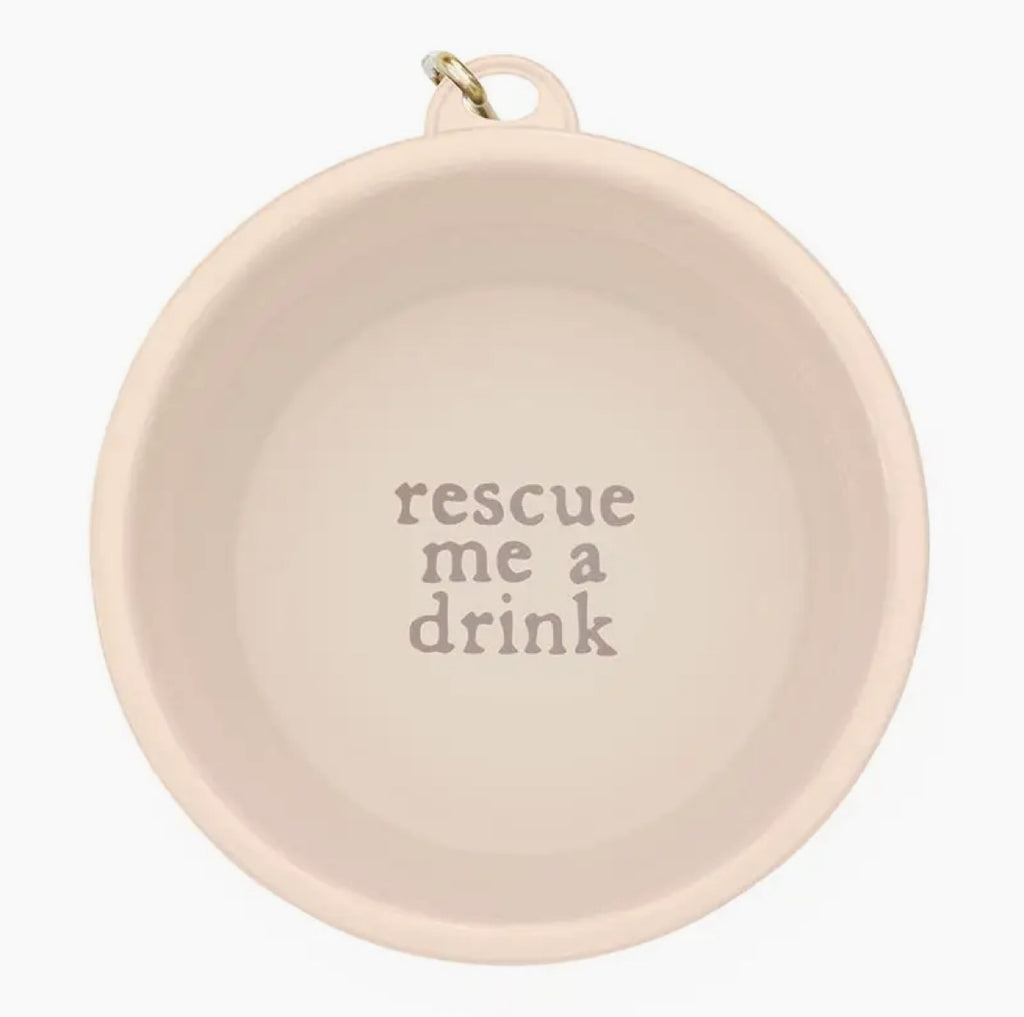 Rescue Me A Drink - Large Collapsible Bowl