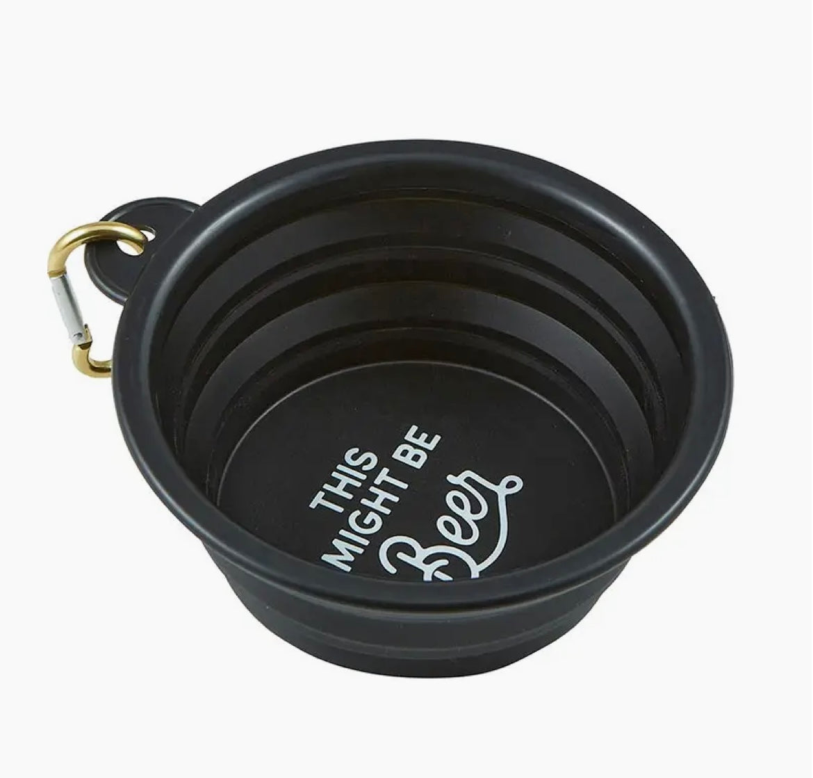 This Might Be Beer - Collapsible Dog Bowl