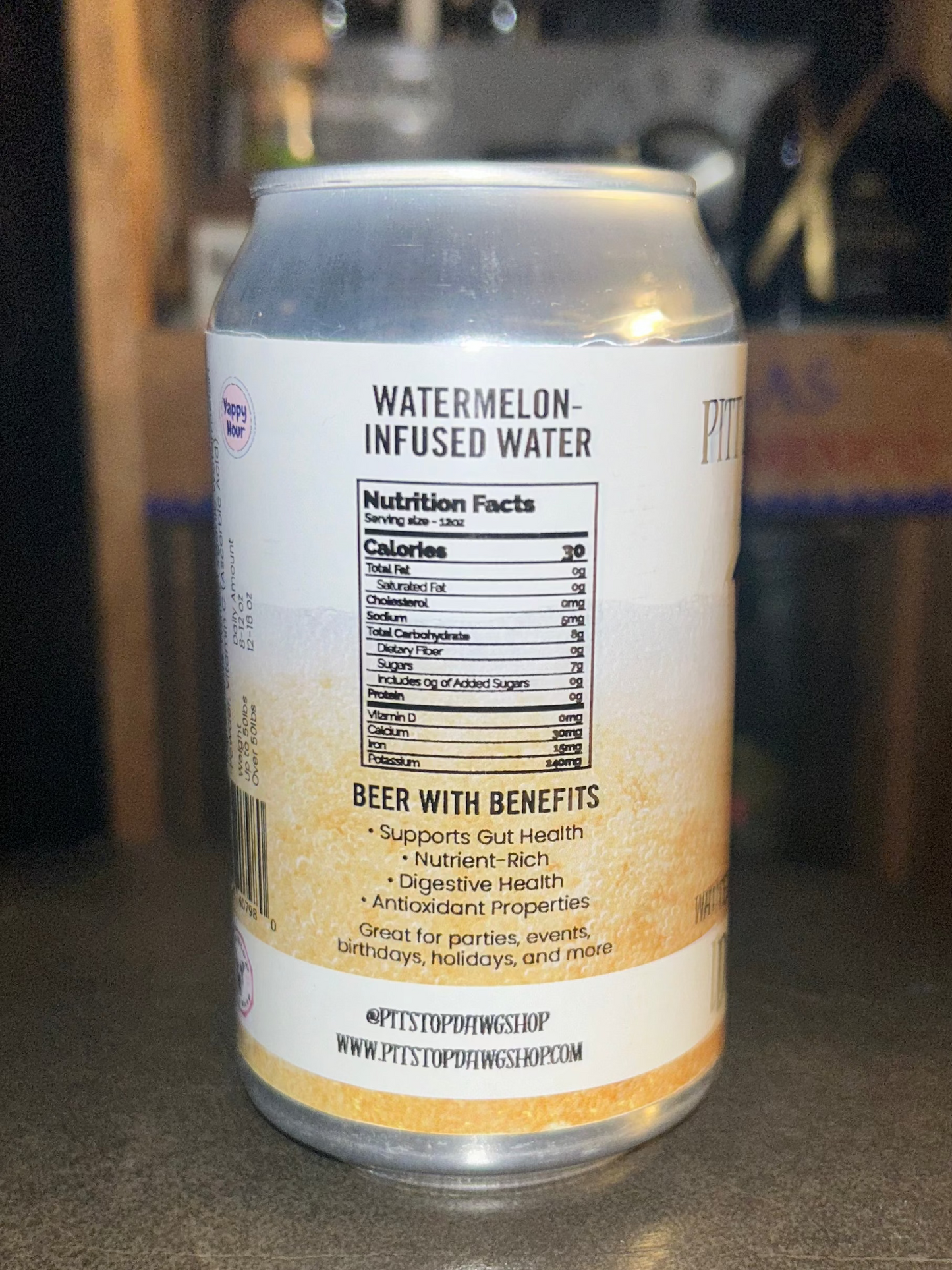 Pit Stop Brew 📍 Dog Beer Watermelon-infused water